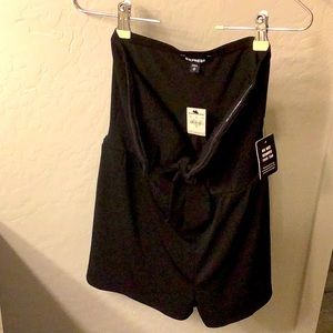 Black Medium Sleeveless Romper